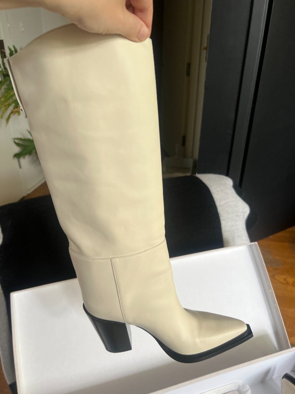 Jimmy Choo Cece Tall Boots - 80mm heel, 8.5 - Never Worn - Picture 3 of 16